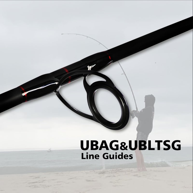 Fiblink Surf Spinning Fishing Rod 4-Piece Graphite Travel Fishing Rod (Length: 11') - Image 3