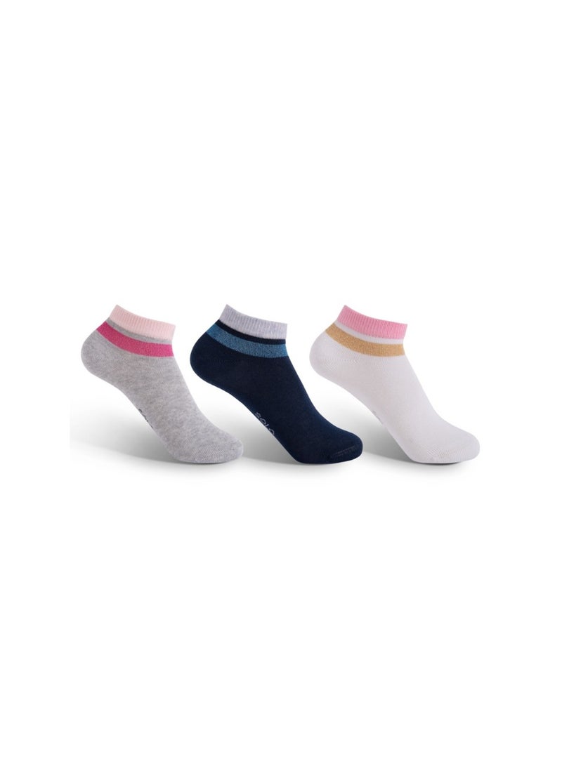 Solo Kids Girl Sneaker Designed Pack 3 