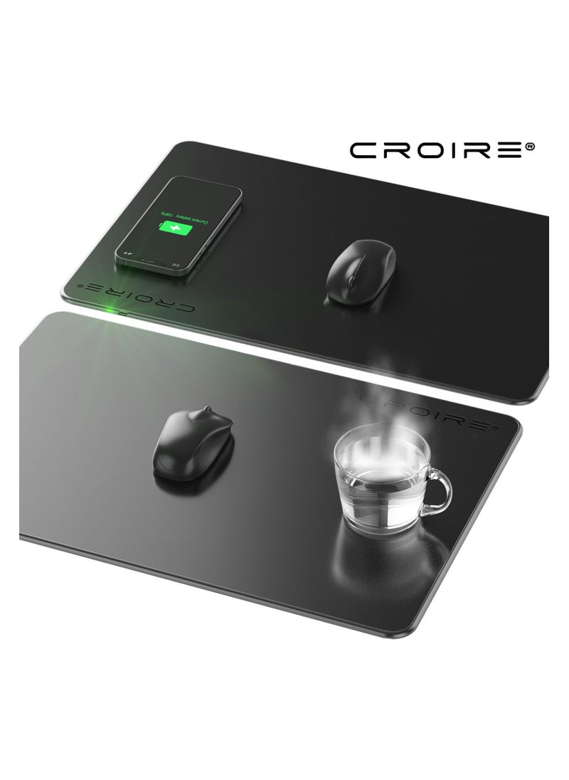 CROIRE CROIRE ComfortTouch: 3-in-1 Wireless Charging and Heating Mousepad  - Image 2