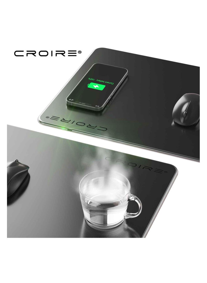 CROIRE CROIRE ComfortTouch: 3-in-1 Wireless Charging and Heating Mousepad  - Image 1