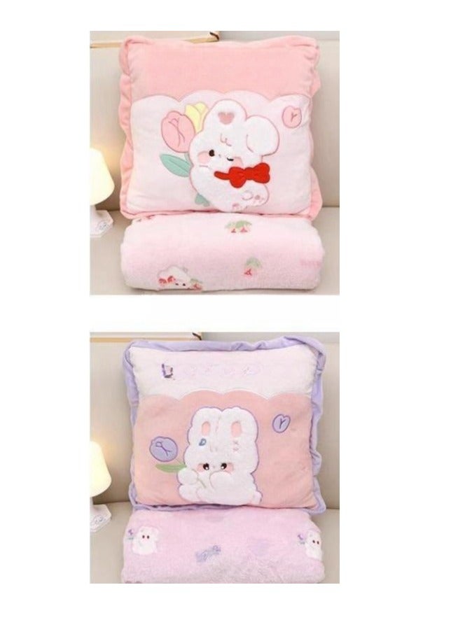 Pillow And Blanket Can Be Used For Both Car And Sofa Cushions, Suitable For Travel, Airplanes, Trains, Beds, Offices, And Rest  - Image 5