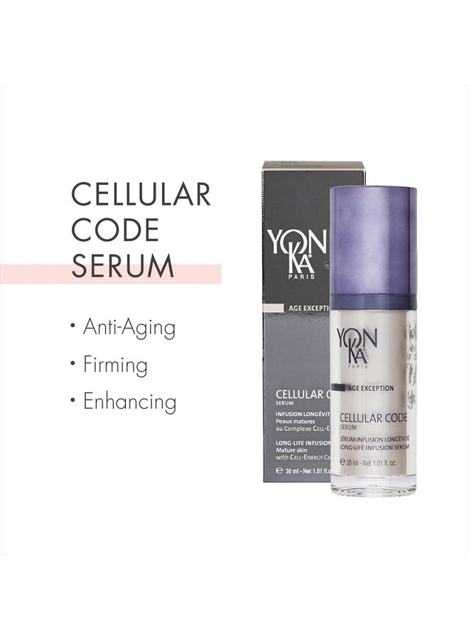Yonka Yon-Ka Cellular Code Serum (30 ml) Anti-Aging Face Serum, Firm Skin and Soften Appearance of Wrinkles with Cell-Energy Natural Youth Complex, Paraben-Free - Image 2