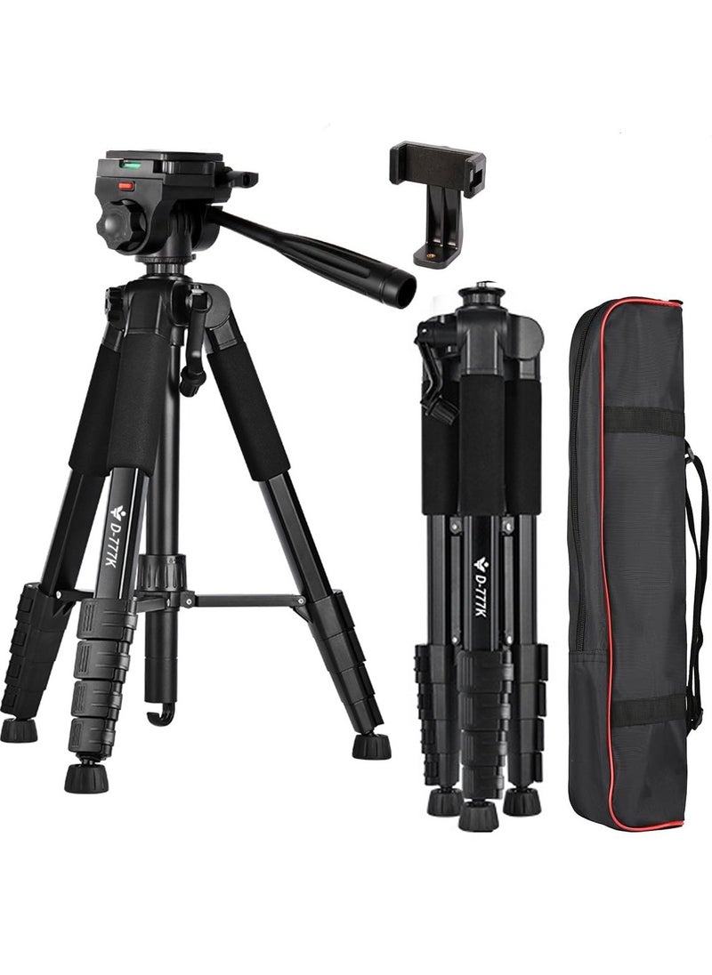 Generic Tripod,Camera Tripods 70" Tripod Stand with Travel Bag for Photography/Video Recording, Professional Heavy Duty Tripod with Phone Holder for DSLR/SLR/DV/Projector/Phone  - Image 1