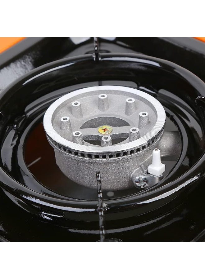 جو تو كامبس موقد تخييم مزدوج الشعلات يعمل بالغاز البوتان محمول للنزهات مع حقيبة حمل - Image 2