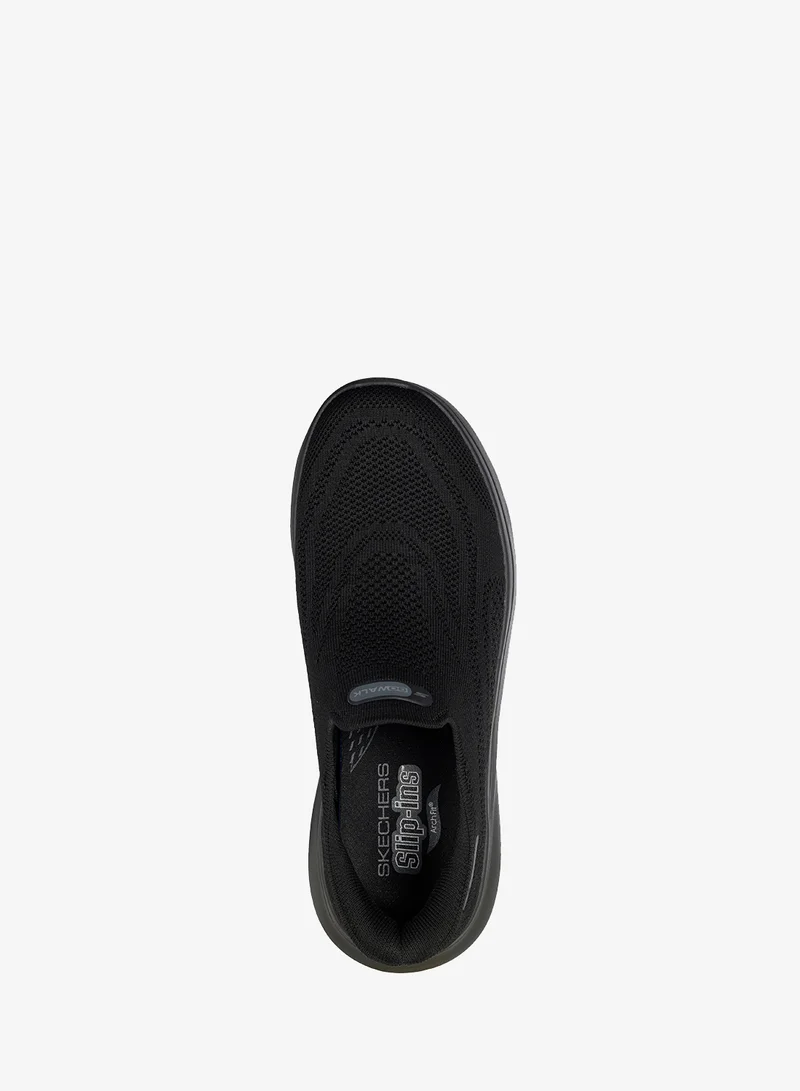 Skechers BLACK TEXTILE Go Walk Arch Fit N-Joy for Men | Best Price UAE