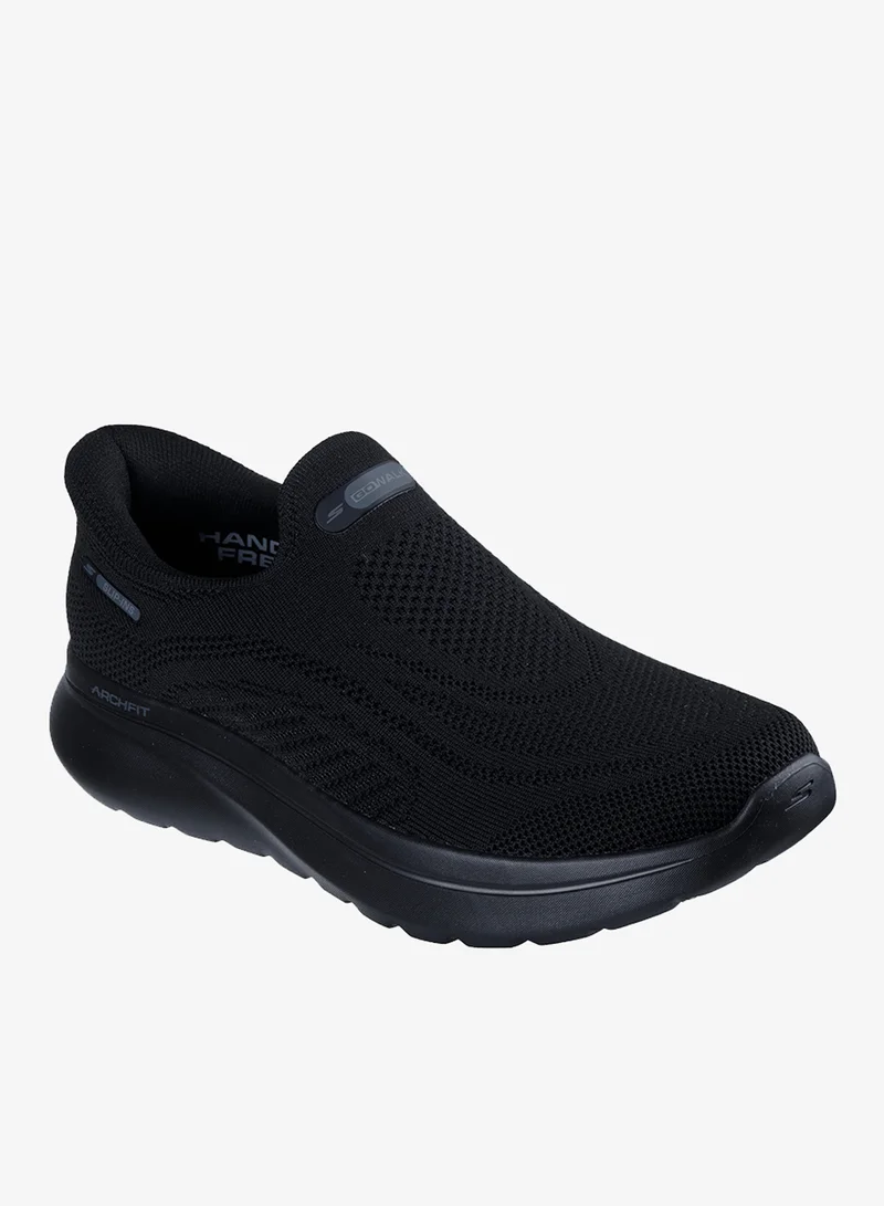 Skechers BLACK TEXTILE Go Walk Arch Fit N-Joy for Men | Best Price UAE