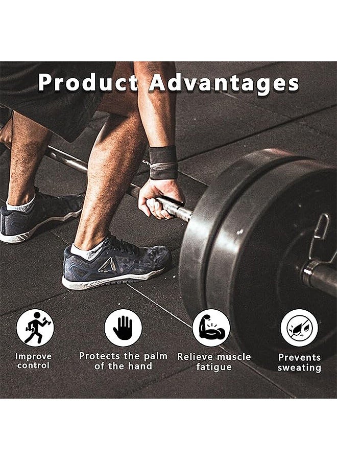 Photon زوجان من مقابض رفع الأثقال الأصلية للرجال والنساء، واقي قبضة يد من السيليكون للتدريب والتمرين في صالة الألعاب الرياضية، دمبل رفع الأثقال، الرفعة المميتة، مقابض مانعة للانزلاق لتمارين السحب - Image 4