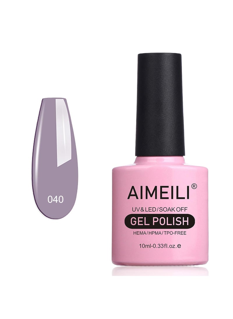 AIMEILI AIMEILI Soak Off U V LED Gel Nail Polish - Cashmere Kind of Gal (040) 10ml 