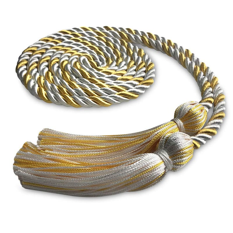 Endea Graduation Endea Graduation Single Honor Cord TwoColor WhiteGold 