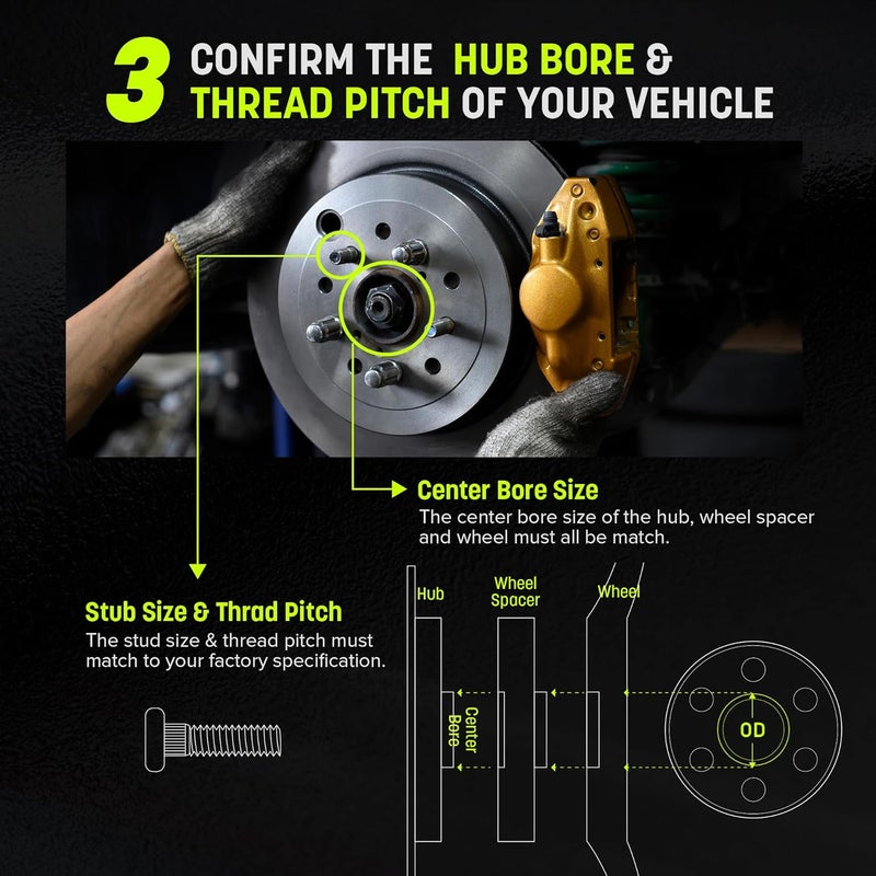 Customadeonly 15mm Wheel Spacers Hubcentric 5x4.75 for Chevy Camaro, Corvette, Blazer, S10, Pontiac Firebird, Trans Am (2pc 70.3mm M12x1.5) - Image 5