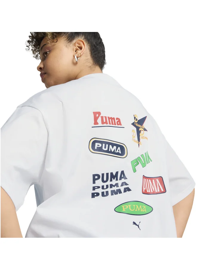Puma Wardrobe Essentials Relaxed Graphic Tee Women