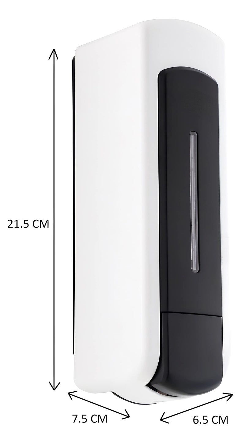 Carnival ABS Manual Soap Dispenser Wall Mount 350ml | Liquid,Lotion,Hand Wash,Shampoo,Conditioner Dispenser for Bathroom, Wash Basin [1 Year Leakage Guarantee] (Nexon, 1.0, Piece) - Image 2