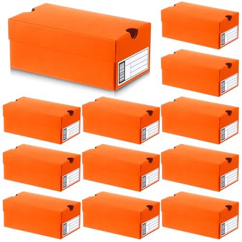 Fullhawl 12 Sets Mini Sneaker Boxes for Party Favors Mini Shoe Gifts Boxes 47 x 25 x 2 Inch Sports Small Gift Case with Editable Label for Candies Cookies Snacks - Image 1