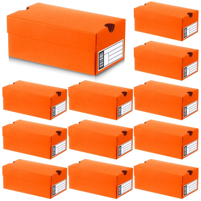 Fullhawl 12 Sets Mini Sneaker Boxes for Party Favors Mini Shoe Gifts Boxes 47 x 25 x 2 Inch Sports Small Gift Case with Editable Label for Candies Cookies Snacks - Image 2