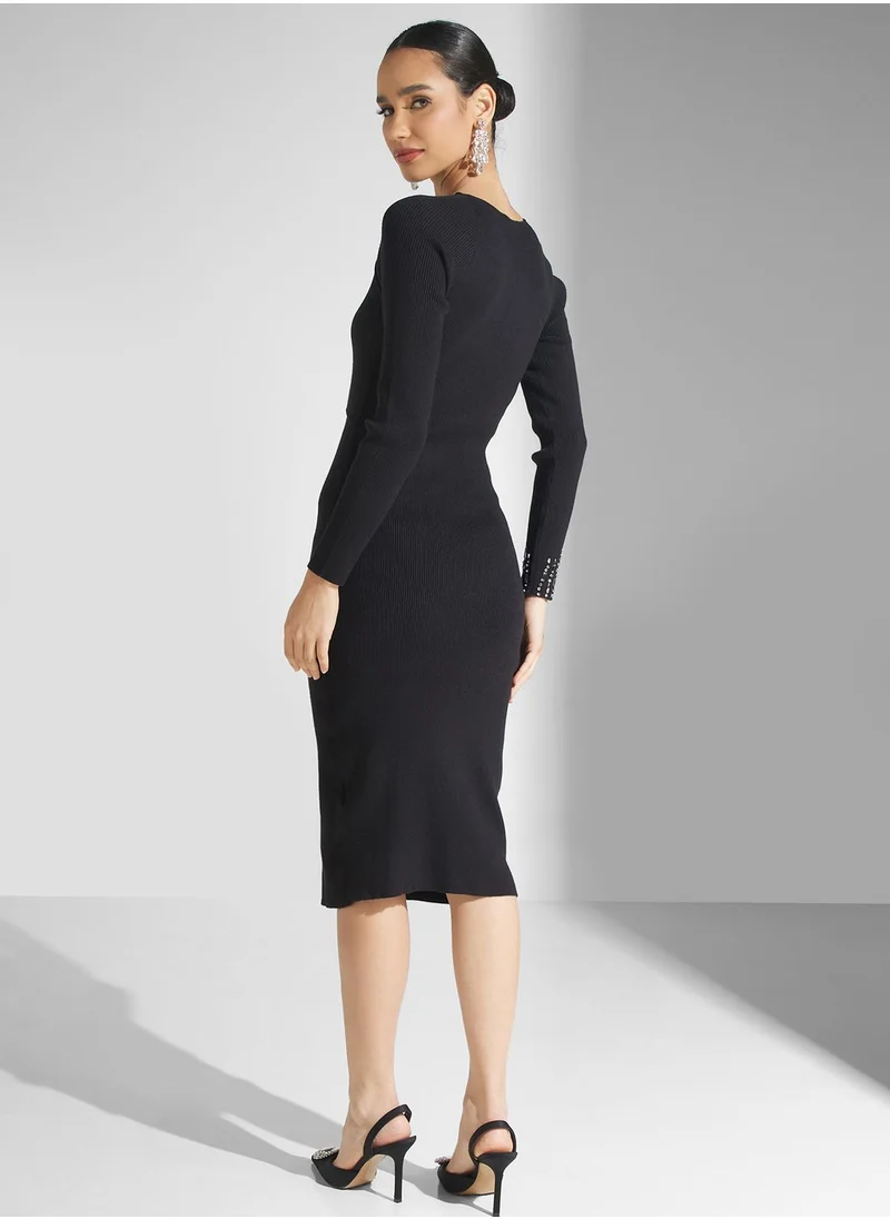 Femi9 Cut Out Detail Bodycon Dress