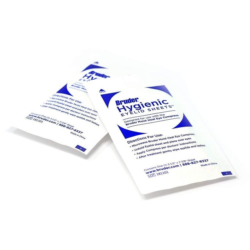 Bruder Hygienic Eyelid Micro Fine Individually Wrapped Untreated Sheets 35 Count Box - Image 2