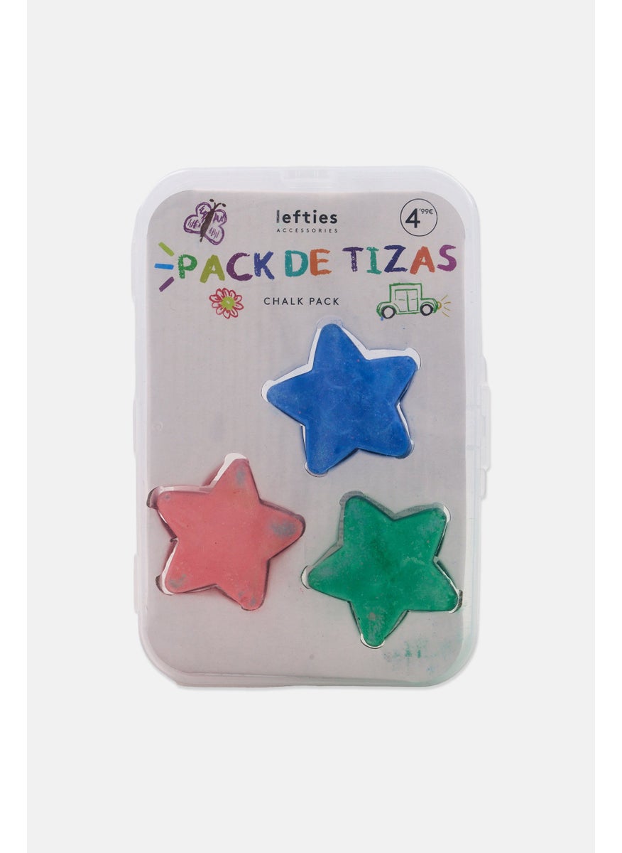 Lefties 3 Piece Star Chalk Pack, Blue  - Image 1