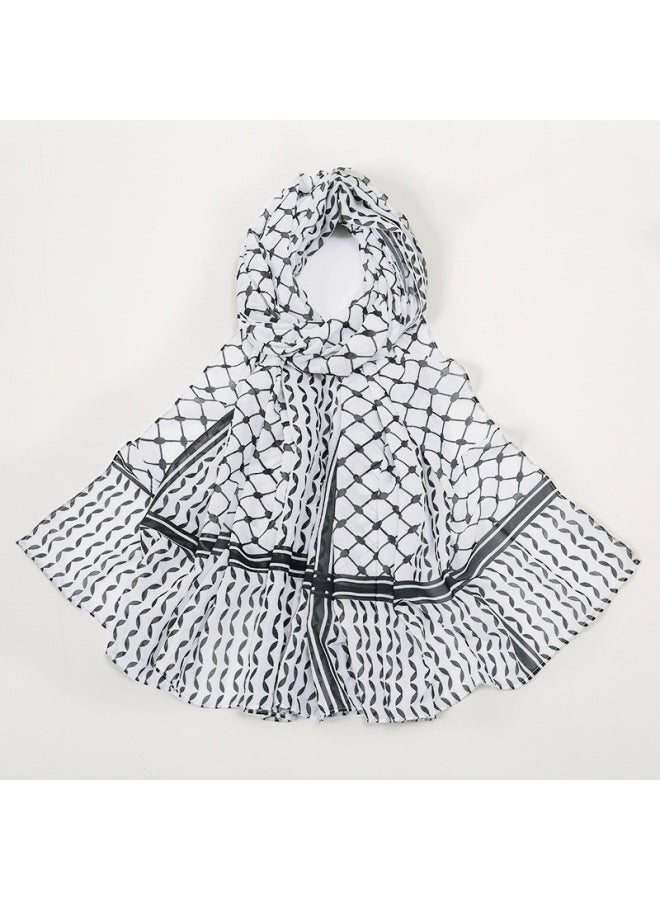 LAVEN New Style Printed Chiffon Headscarf, Arabian Scarf - Image 1