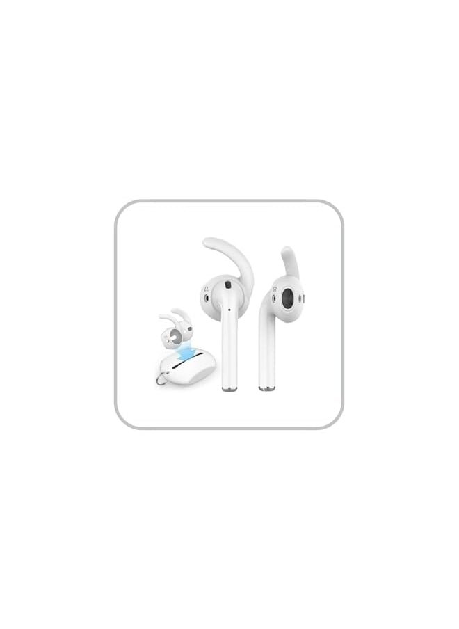 Ahastyle - Premium Silicone Earhooks For Air Pods And Earpods L S White - Image 1