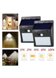 Generic Wireless Solar Garden Wall Light, Solar Outdoor Motion Sensor Light for Enhanced Safety and Energy Efficiency, IP65 Waterproof for Yard, Garage, Fence, 3W, 30 LEDs (4 Pack)  - Image 5