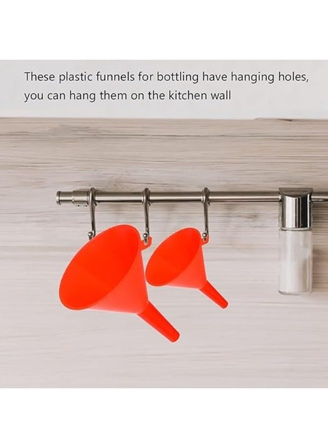 Plastic Funnels-4 Piece-Leak-Proof Multi-Size Durable Plastic Easy Pouring Aids Liquid Transfer Tools Utility Funnels for Oil Gas and Fluids-Household Garage Workshop Kitchen and Automotives - Image 5