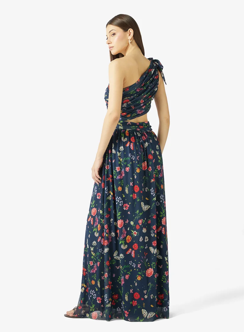 ELLA One Shoulder Floral Dress