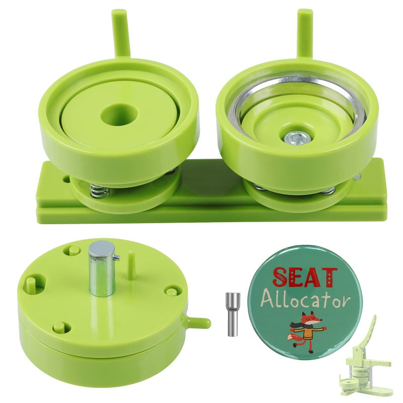 Happizza Button Maker Mold 225 inch58mm Interchangeable Die Mold Button Maker Mould Suitable for Slide Rail Button Maker Machine Pin Maker Machine Button Press