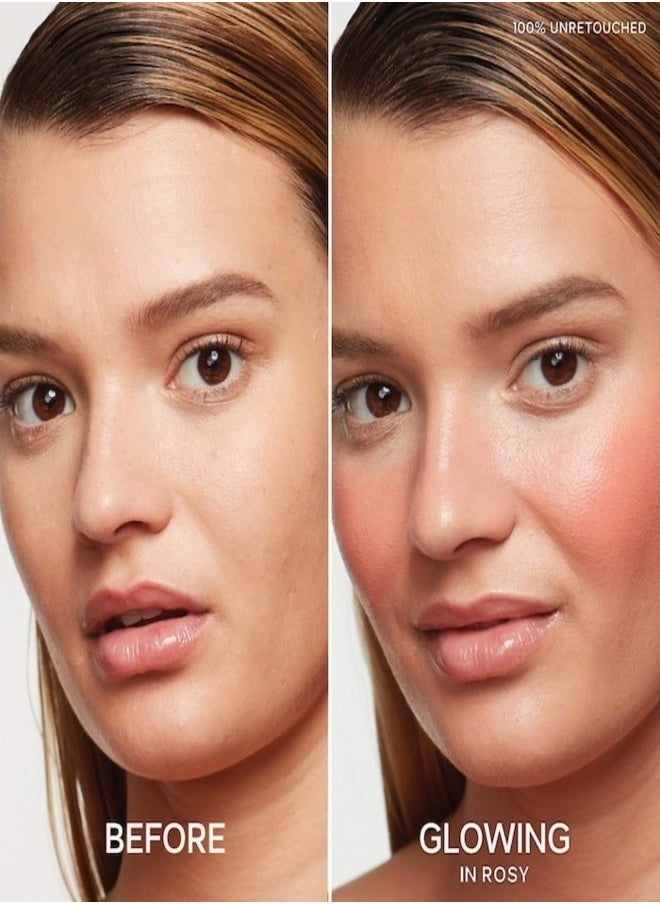 Saie SAIE Dew Blush - Lightweight Blendable Liquid Blush, Rosy - soft pink 11g for a Natural Glow  - Image 4