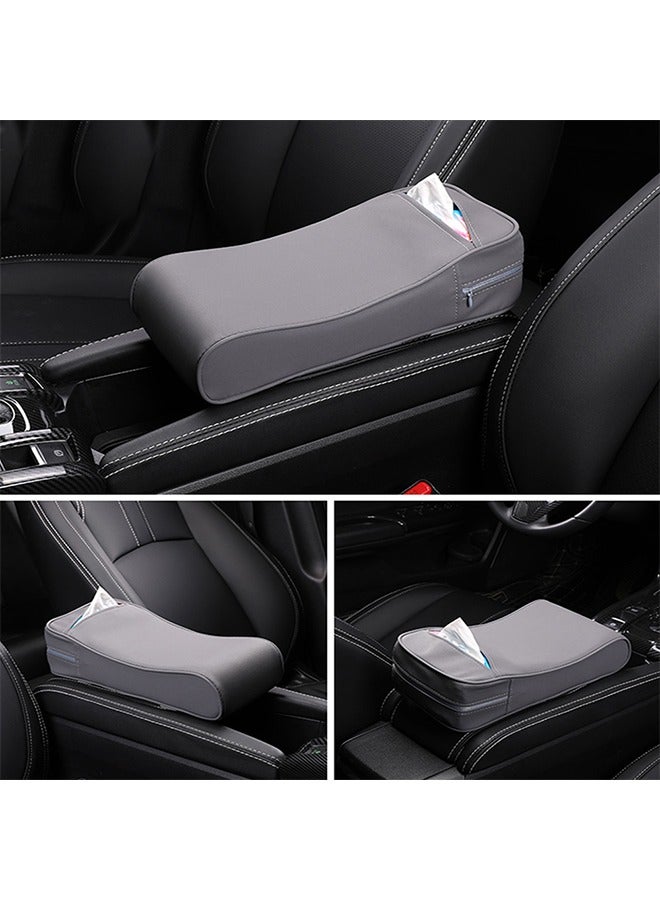 Generic High quality leather armrest for hand comfort while driving and equipped with tissue holder  - Image 3