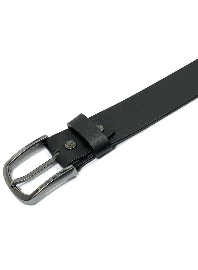 فورس حزام جلد طبيعي للرجال في صندوق الهدايا؛ حزام جان كلاسيكي 40 ملم؛ أحزمة للرجال كاجوال بإبزيم دبوس - Image 3