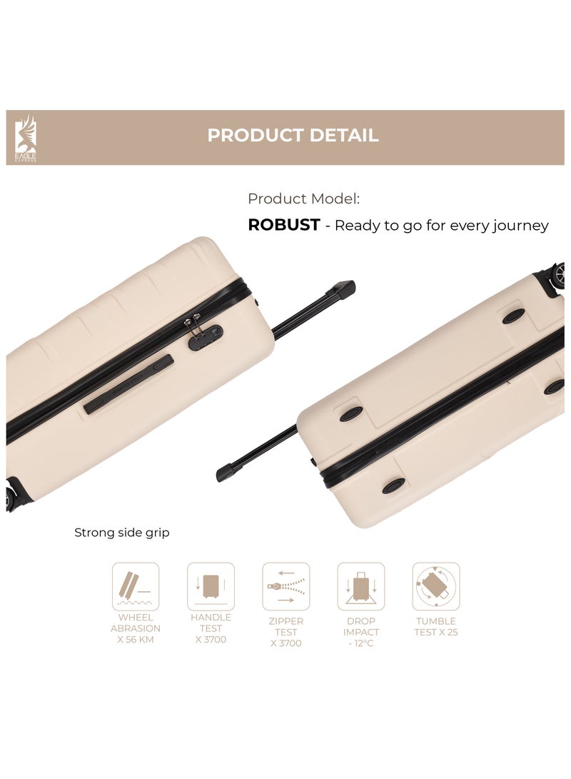 ايجل اكسبريس عربة متينة من مادة ABS مقاس 20 بوصة باللون الأبيض العاجي - Image 4