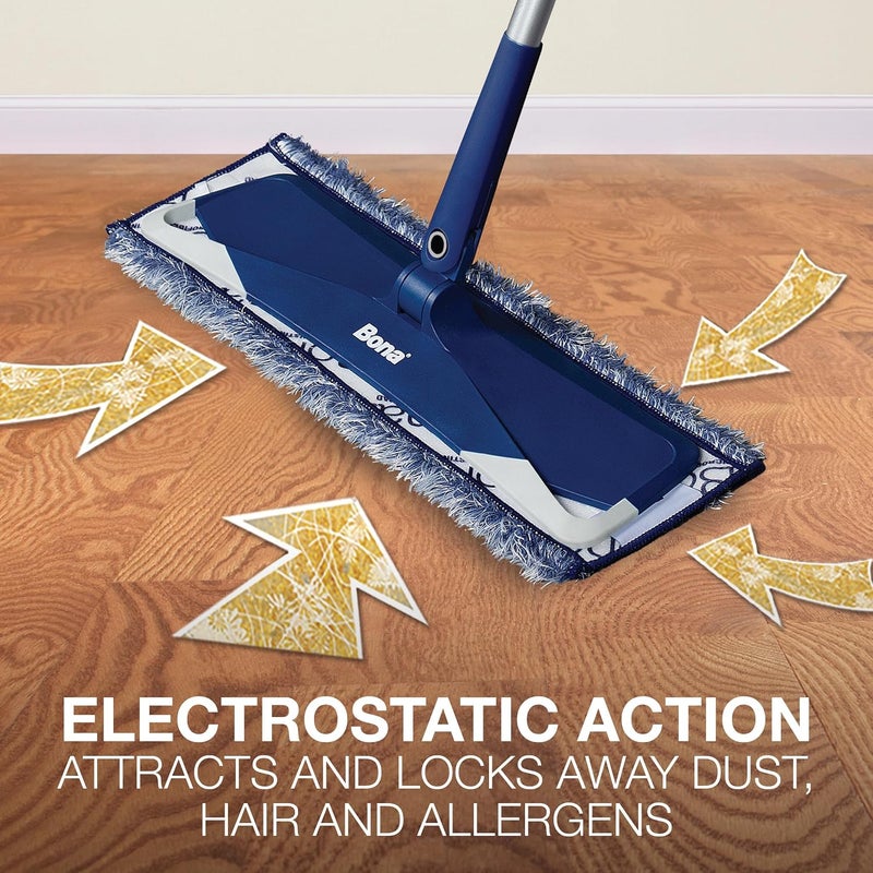 BONA Microfiber Dusting Pad for Multi-Surface Floors - Fits all Mops - Attracts and Picks Up Dust, Pet Hair, and Dirt on Wood, Stone, Tile, Laminate, and Vinyl Floors - Image 2