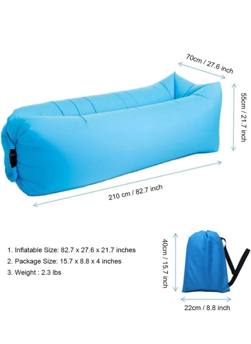 Generic - Inflatable Lounger Air Sofa Chair Camping & Beach Portable Water Proof Couch for Camping,Hiking, Picnics, Outdoor, Backyard - Image 1