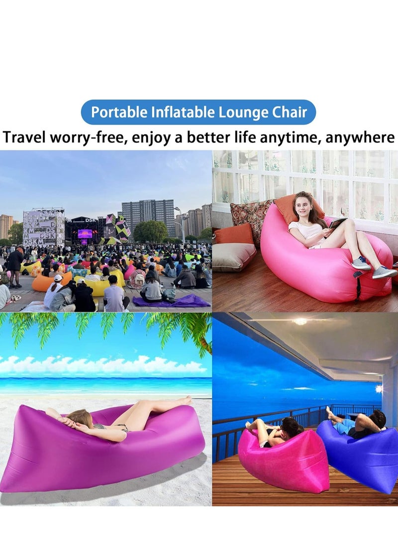 Generic - Inflatable Lounger Air Sofa Chair Camping & Beach Portable Water Proof Couch for Camping,Hiking, Picnics, Outdoor, Backyard - Image 1