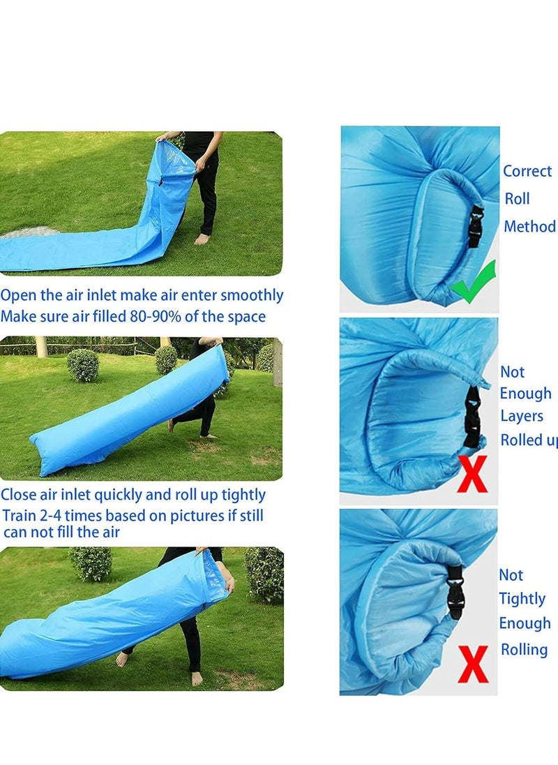 Generic - Inflatable Lounger Air Sofa Chair Camping & Beach Portable Water Proof Couch for Camping,Hiking, Picnics, Outdoor, Backyard - Image 1