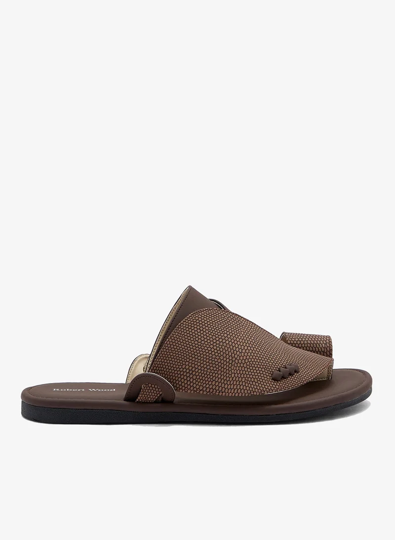 Robert Wood Traditional Two Tone Textured Arabic Sandals