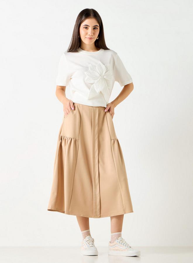 تواكستريمز تيشيرت بزخارف زهرية وأكمام قصيرة من تو إكستريمز - Image 2