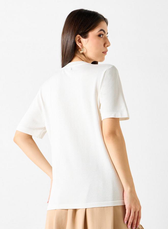 تواكستريمز تيشيرت بزخارف زهرية وأكمام قصيرة من تو إكستريمز - Image 3