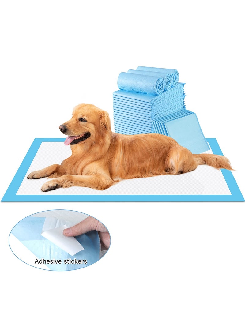 Generic 40pcs Disposable Absorbent Quick Drying Leak-Proof Pee Pads For Potty Training For Pets, 60X60Cm L - 40 Pieces, Blue, L - 60X60Cm  - Image 5