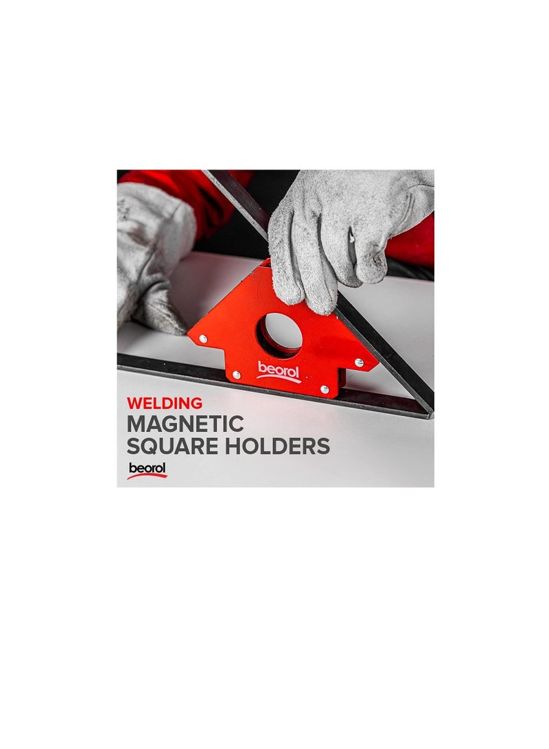 Beorol Magnetic Welding Arrow Clamp Square Holder 3 Angles 45° 90° 135° 120x82x14mm - Image 3