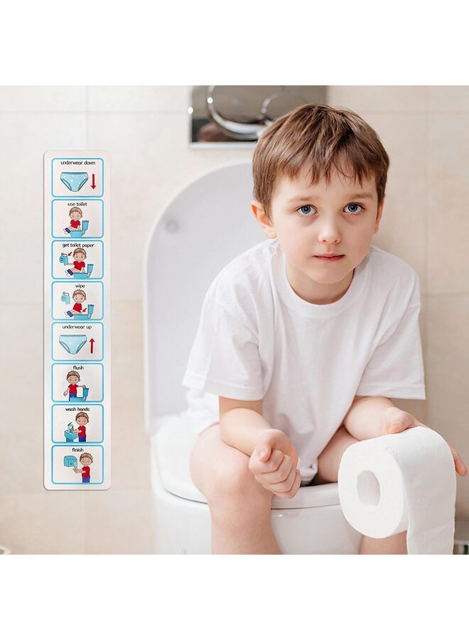 Potty Training Visual Aid Kids – Teaches Kids to Use the Toilet – Autism Learning Resources -Visual Timetable for Autistic Children - Image 4