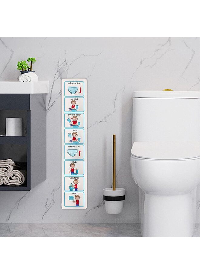 Potty Training Visual Aid Kids – Teaches Kids to Use the Toilet – Autism Learning Resources -Visual Timetable for Autistic Children - Image 3