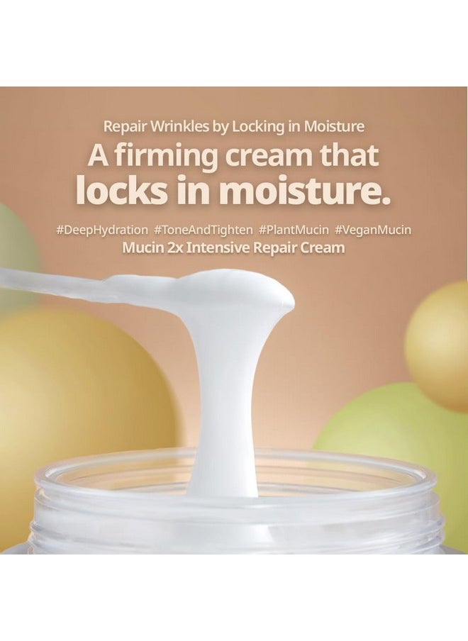 META FORET - Mucin 2X Intensive Repair Cream 1.76Oz 50Grams / Day And Night Face Moisturizer For Dry Sensitive Hydrating Nourishing Anti Aging No More Snail Mucin - Image 1