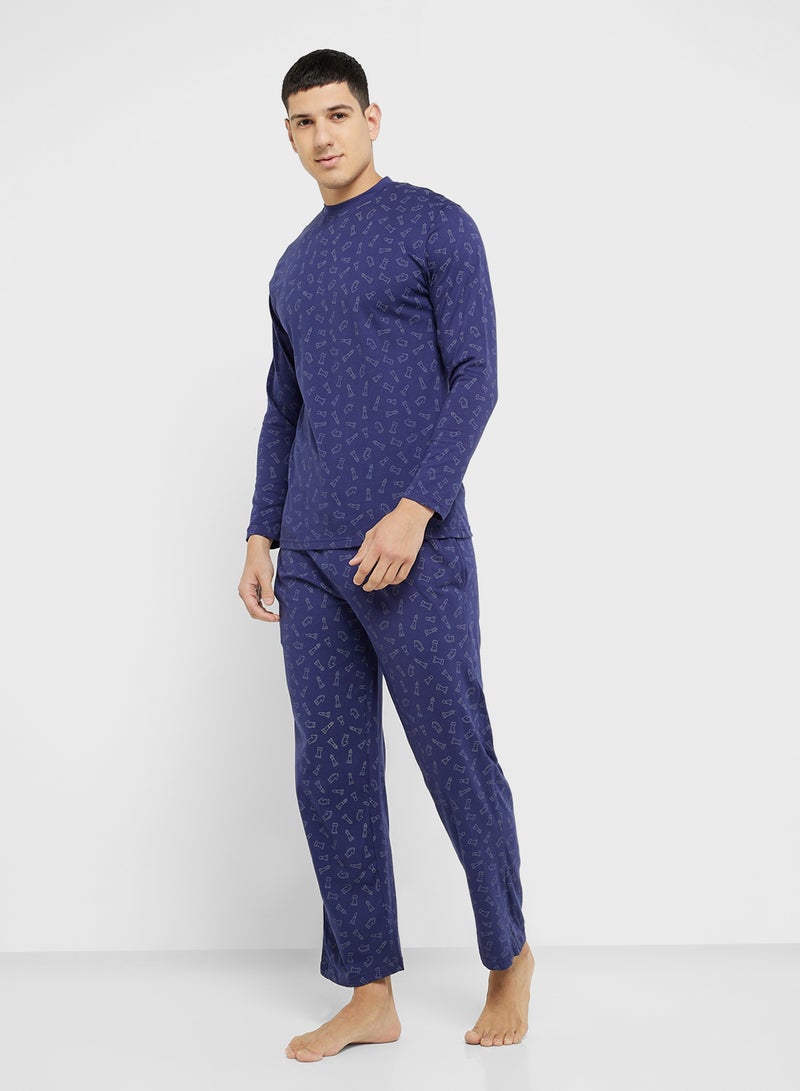 Robert Wood Nightwear T-Shirt & Pants Sets  - Image 1