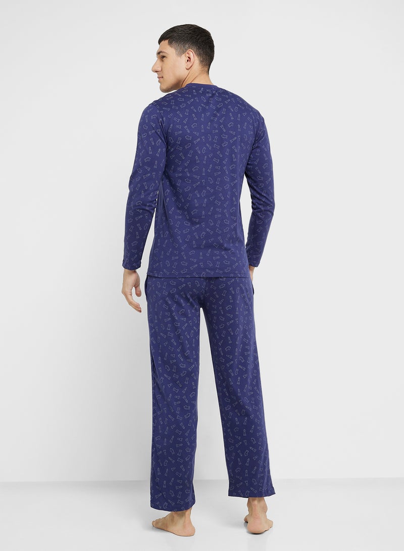 Robert Wood Nightwear T-Shirt & Pants Sets  - Image 2
