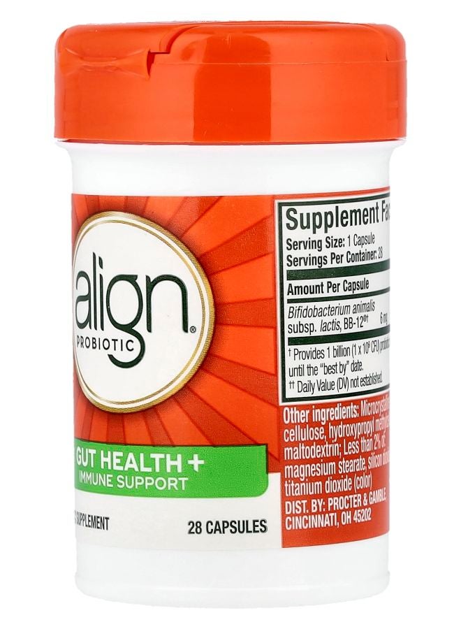 Align Probiotics صحة الأمعاء + دعم المناعة 28 كبسولة - Image 2