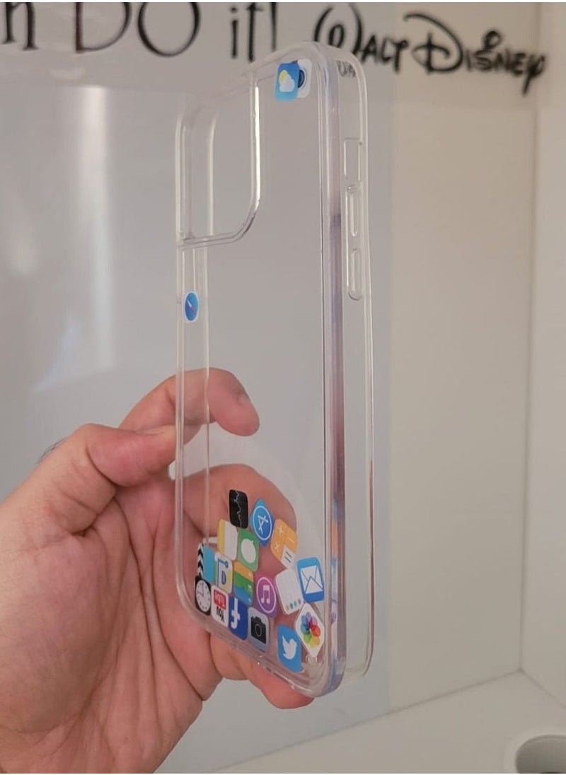 Creative - Creative Case for Iphone Q series from Iphone 11 upto iPhone 14 pro max Clear Hard Silicone - Image 1