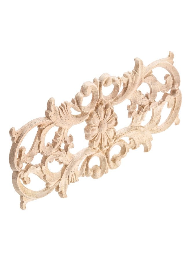 موكسام زخارف خشبية من MUXSAM، ملصقات منحوتات خشبية طويلة لتزيين الجدران ورفوف المدفأة وخزانة الملابس وباب الخزانة والأثاث (عبوة من قطعتين، 22×8 سم/8.7×3.2 بوصة) - Image 3