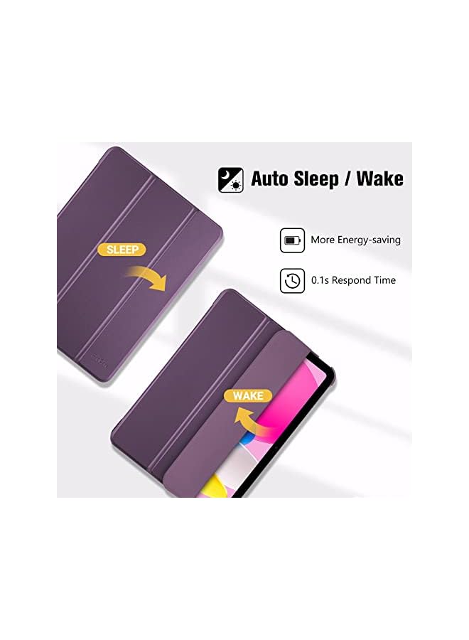 Procases for iPad 10th Generation Case 2022 iPad 10.9 Inch Case, iPad 10 Case Slim Stand Hard Shell Back Protective Smart Cover for 10.9” iPad 10th Gen 2022 Release -Purple - Image 5