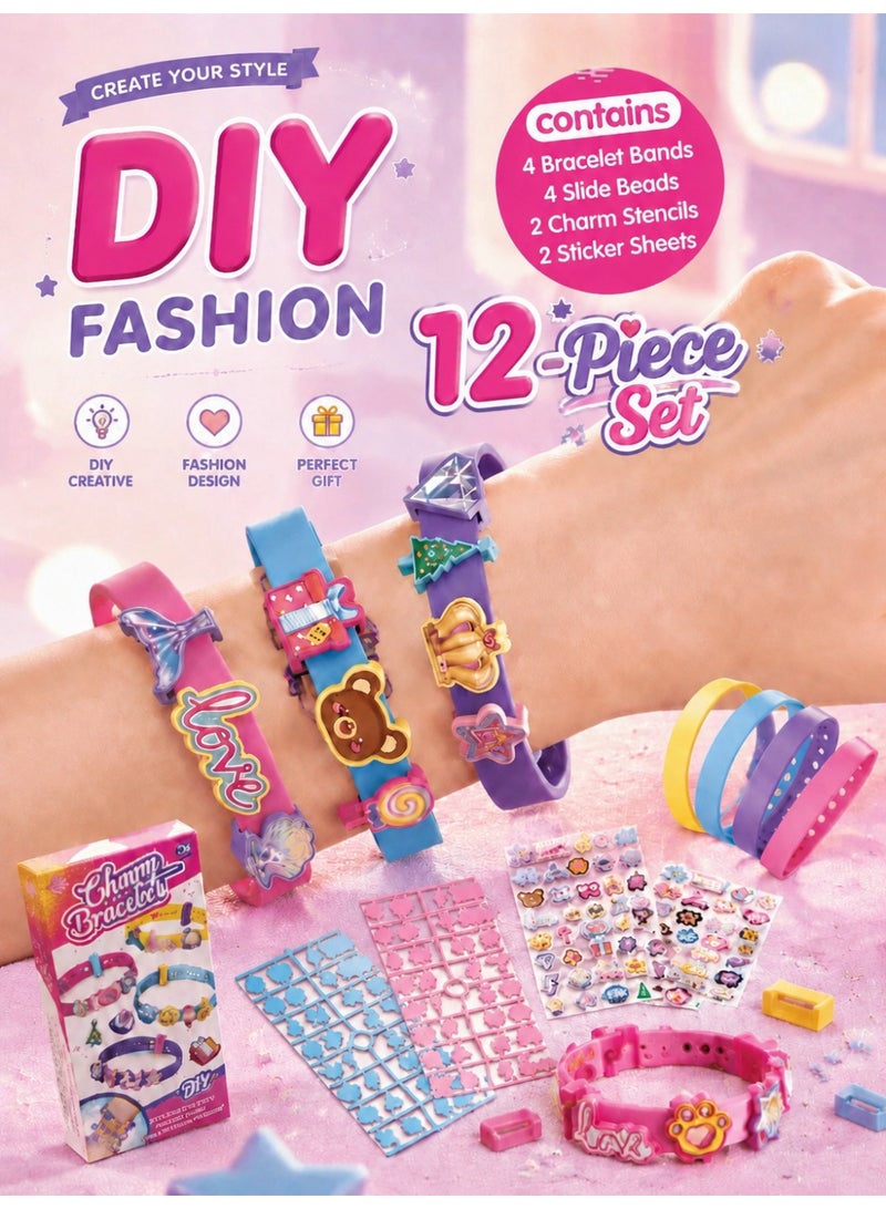 Ayshal Jewelry Making Kit - Arts and Crafts for Girls Ages 3-8, Toys - Necklace Creative DIY Kit, Fashion Crafts Set for Girls，Bracelet making kit，Art & Craft Jewelry Making Kits for Kids，Girls' toys，No Wire Required，Great toys as birthday gifts, Children's Day gifts, and Christmas gifts. - Image 1